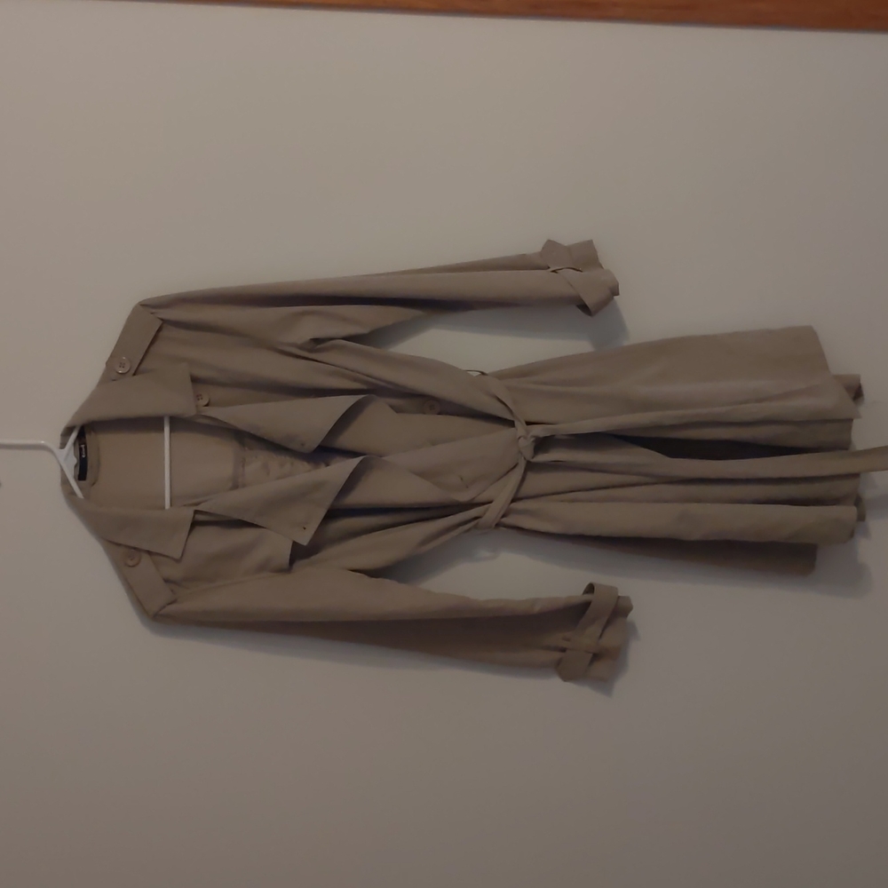 NWOT suede trench